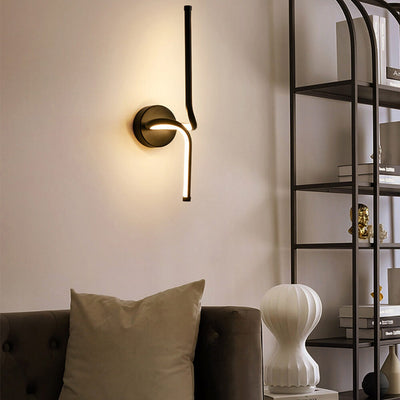 Simple Creative Line Spiral Design LED Wall Sconce Lamp