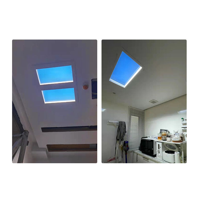 Plafonnier LED encastré bleu ciel moderne minimaliste intelligent en métal pour salon 