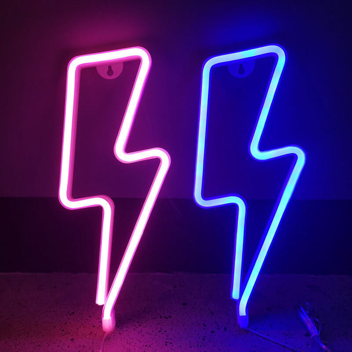 Formes créatives de néon éclairage couleur LED lumière décorative à piles/USB 