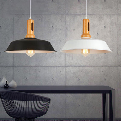 Nordic Industrial Aluminum Barn 1-Light Pendant Light