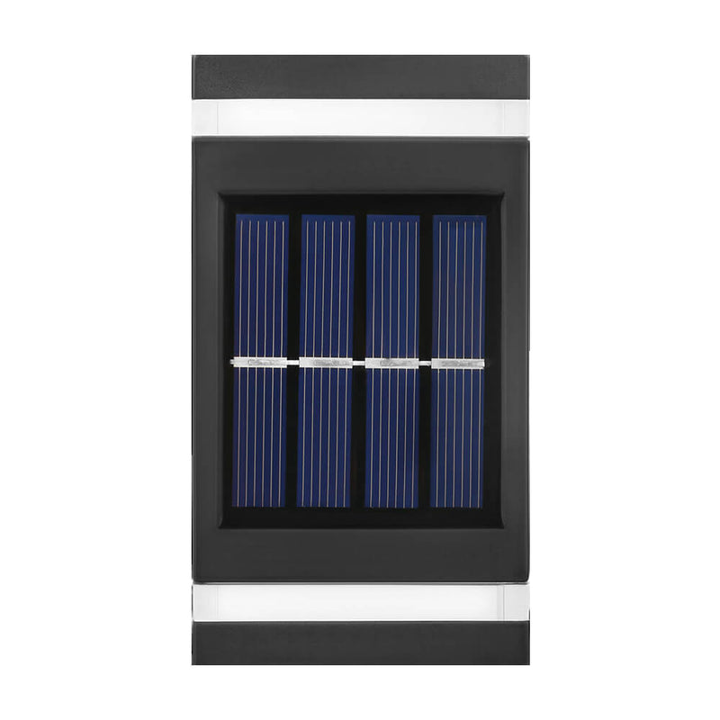 Simple Solar Rectangular Flat LED Outdoor Waterproof Wall Sconce Lamp