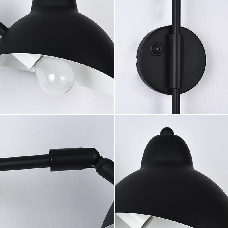 Modern Minimalist Iron Duck Folding Telescopic Long Pole 1-Light Wall Sconce Lamp For Living Room &amp; Bedroom