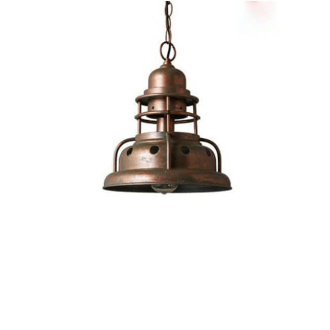 Retro Industrial Solid Color Iron 1-Light Pendant Light