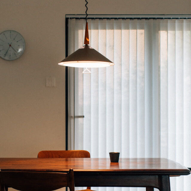Lámpara colgante de 1 luz de hierro elevable japonesa Wabi-sabi 