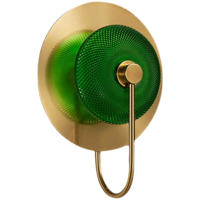 Applique Murale LED en Verre Métal Rond de Luxe Nordique 