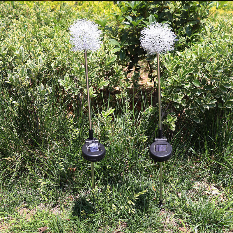 Solar-Löwenzahn-Aluminiumdraht-Kugel-Licht-LED im Freien wasserdichtes leuchtendes Garten-Einsatz-Boden-Landschaftslicht 