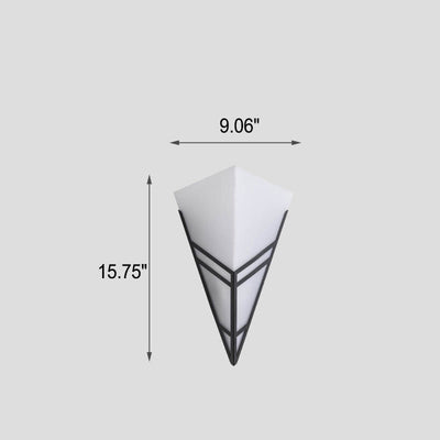 Nordic Creative Iron Triangles Geometry 1-Licht-Wandleuchte