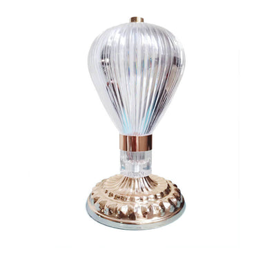 European Light Luxury Vintage Hardware Acrylic LED Night Light Table Lamp
