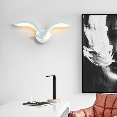 Modern Creative Seagull 1-Light LED Wall Sconce Lamp