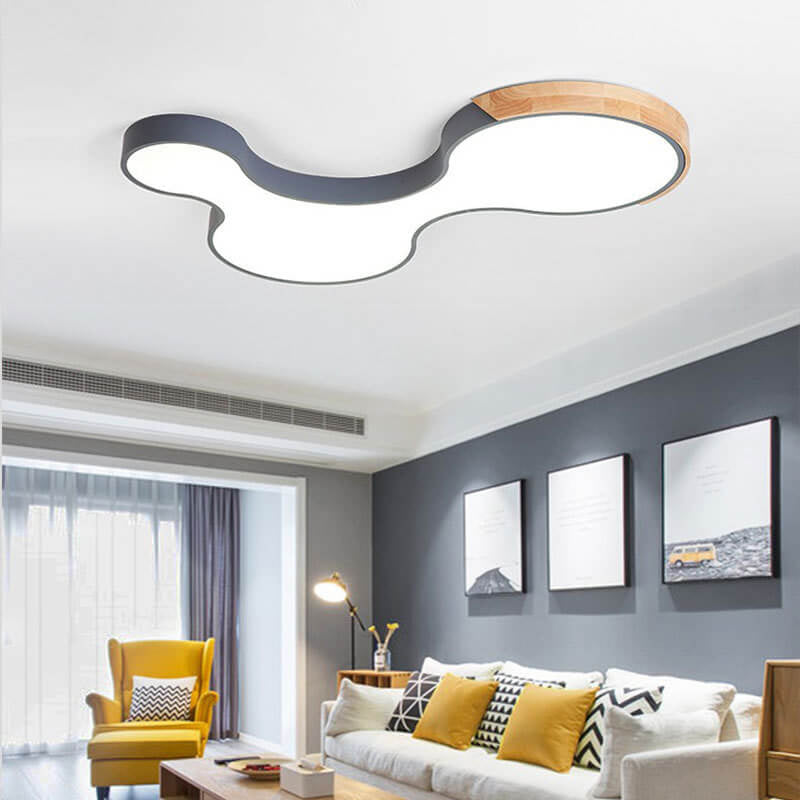 Nordic Macaron Shaped Block Clouds LED Flush Mount Ceiling Light