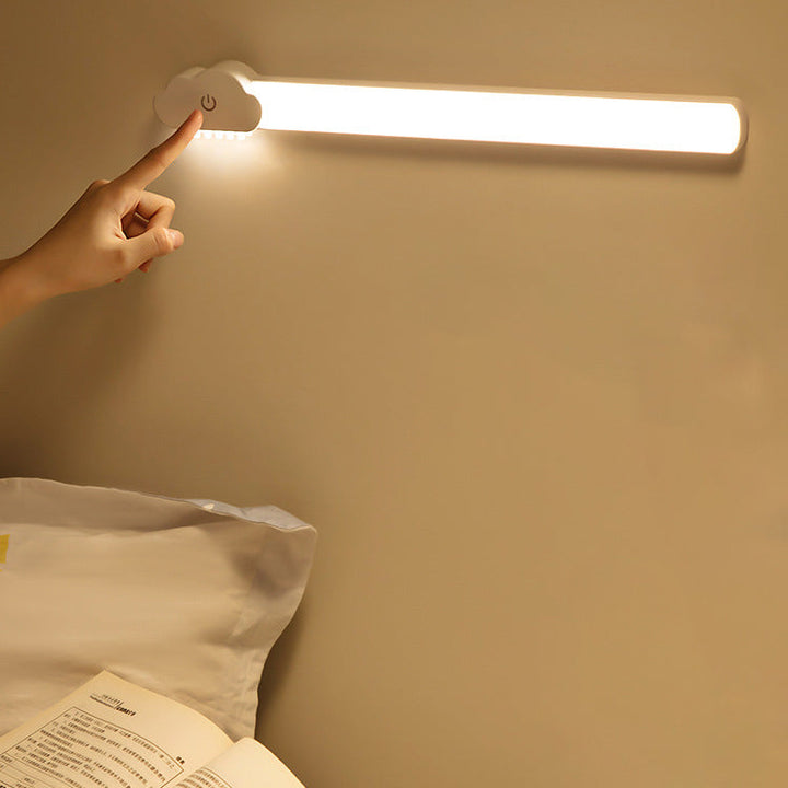 Lámpara de pared LED recargable de tubo simple con protección ocular 