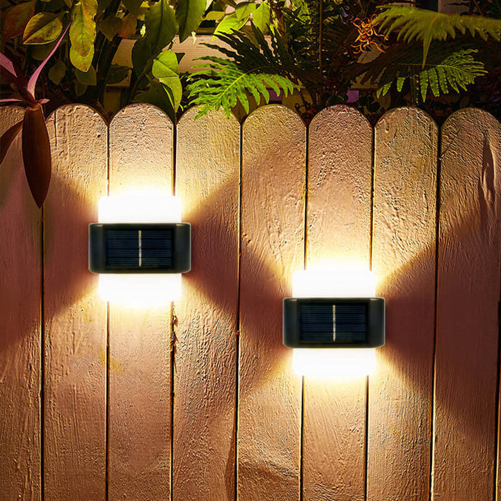 Modern Outdoor Courtyard Waterproof Solar Induction Wall Sconce Lamp