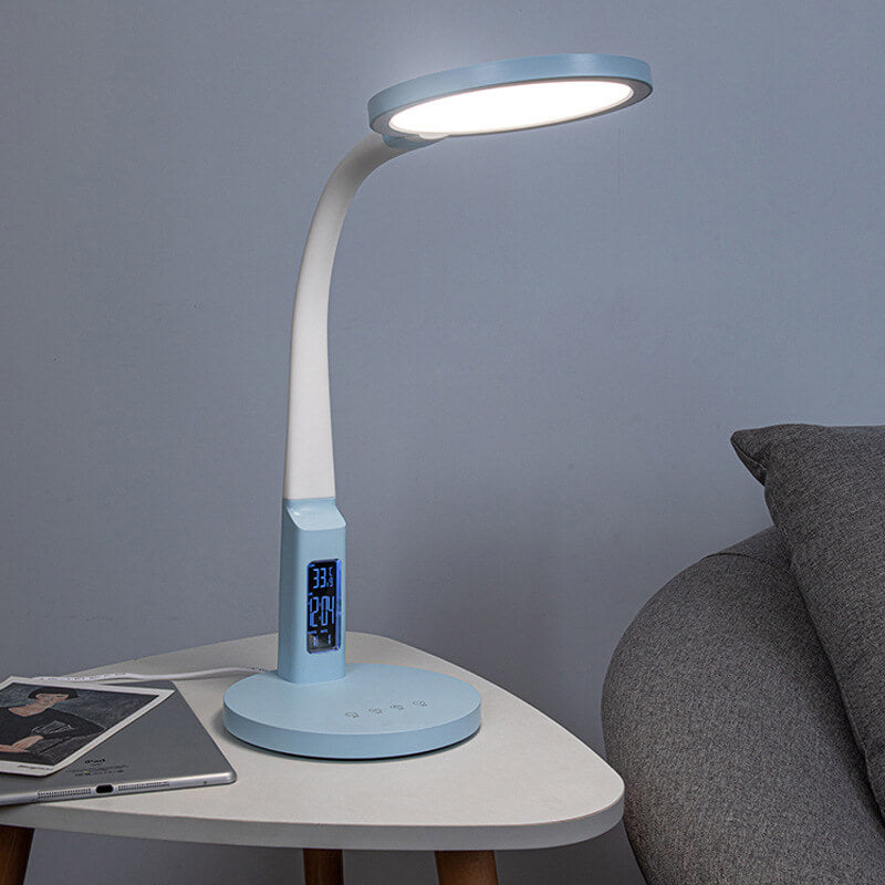 Modern Minimalist ABS Silicone Intelligent Ring Touch LED Reading Desk Lamp For Living Room &amp; Bedroom