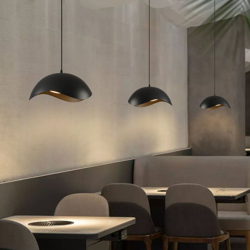 Nordic Minimalist Dome Wave Design LED Pendant Light