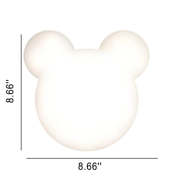 Cartoon Minimalist Bear Shape LED Wall Sconce Lamp