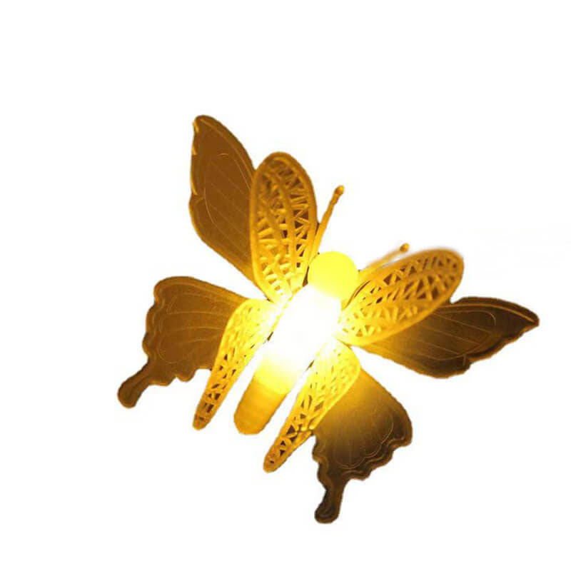 Lumières à cordes LED modernes créatives papillon pour patio extérieur et jardin 