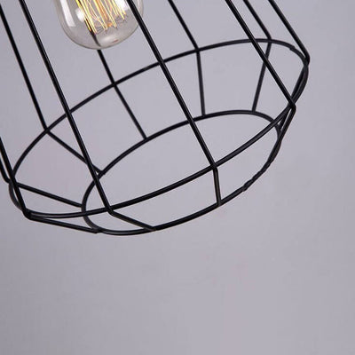 Scandinavian Minimalist Willow Iron 1-Light Pendant Light
