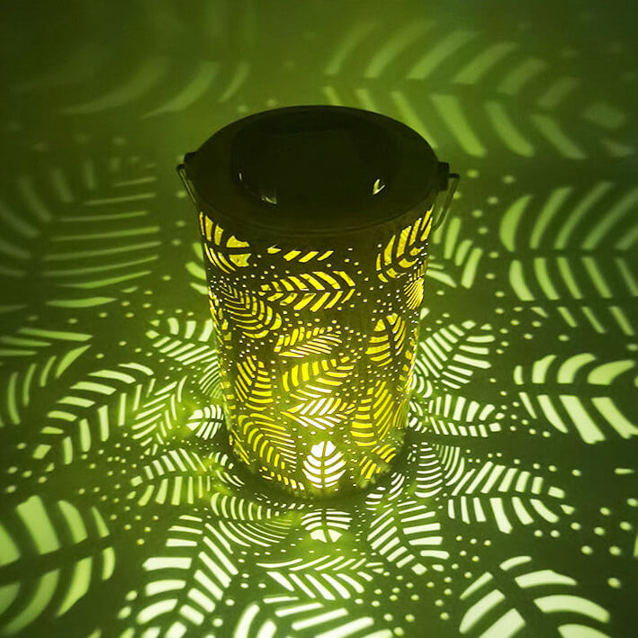 Solar Retro Eisen Zylinder Outdoor LED Dekorative Leuchte 