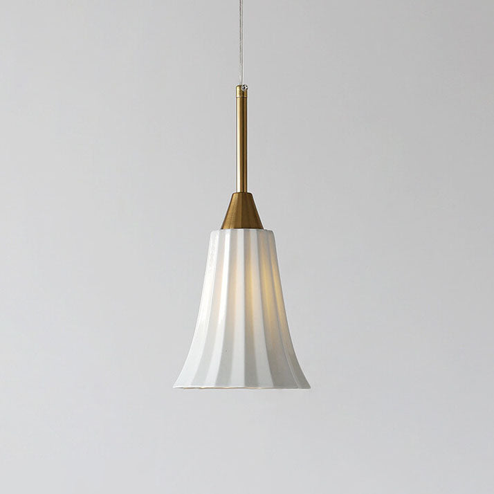 Lámpara colgante de 1 luz con textura cerámica minimalista moderna 