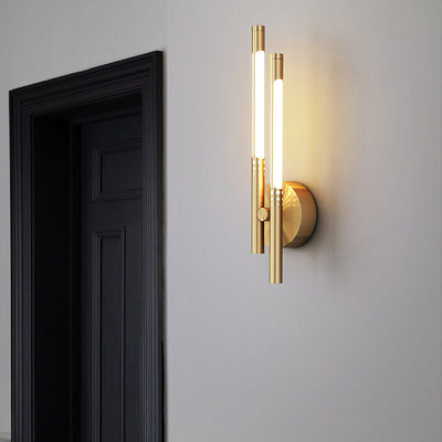 Modern Light Luxury Cylindrical All-copper LED Wall Sconce Lamp