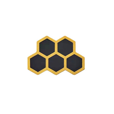 Lampe d'applique murale LED en or noir à combinaison hexagonale simple d'extérieur 