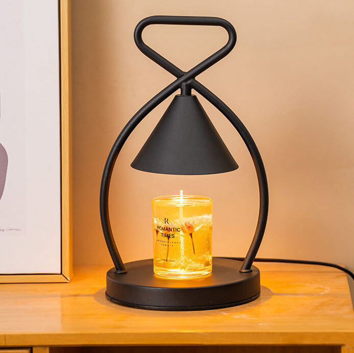 Lampe de Table Nordic Creative Geometric Iron 1 Lumière Cire Fondue 