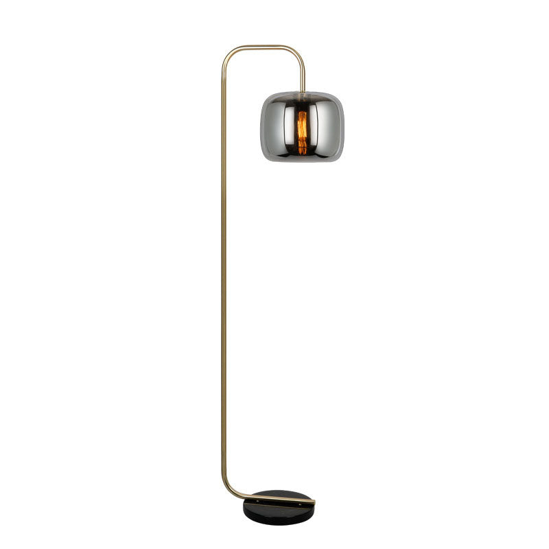 Nordische Vintage minimalistische Stehlampe aus Eisenmarmor mit 1 Leuchte 