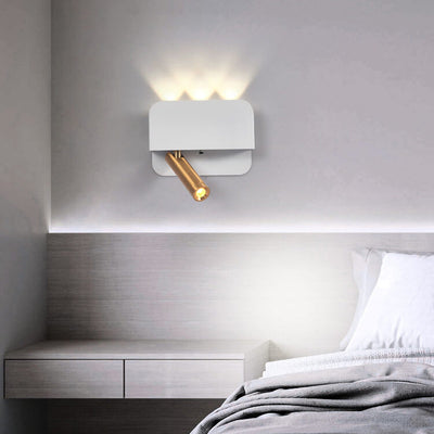 Minimalist Square Spotlight Rotating LED Wall Sconce Lamp