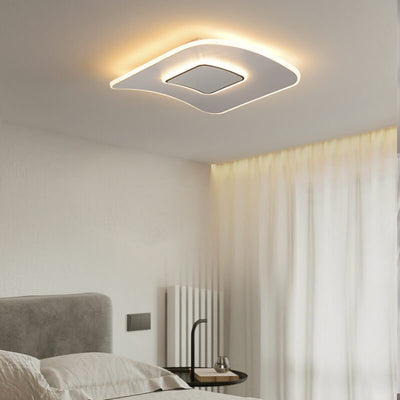 Modern Minimalist Square Round Ultra-Thin LED Flush Mount Ceiling Light