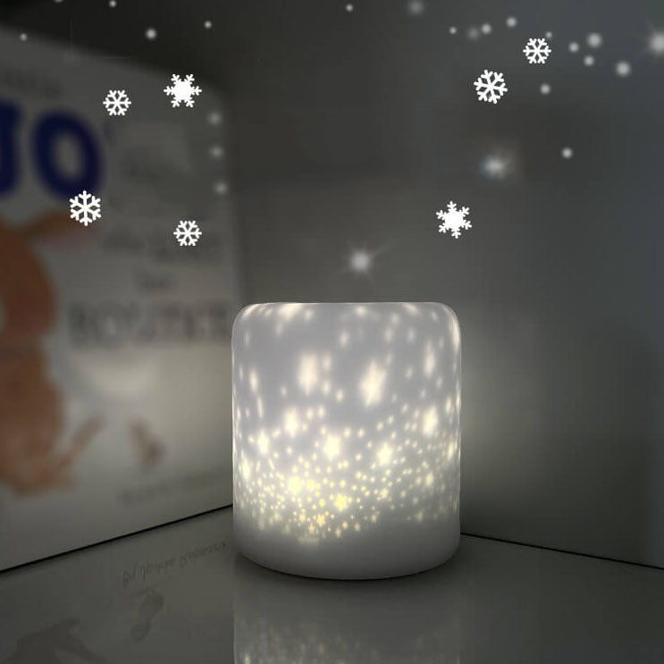 Creative Starry Silicone LED USB Charging LED 1-Light Night Light Table Lamp