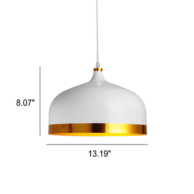 Modernes Licht Luxus Halbrund Aluminium 1-Licht Pendelleuchte