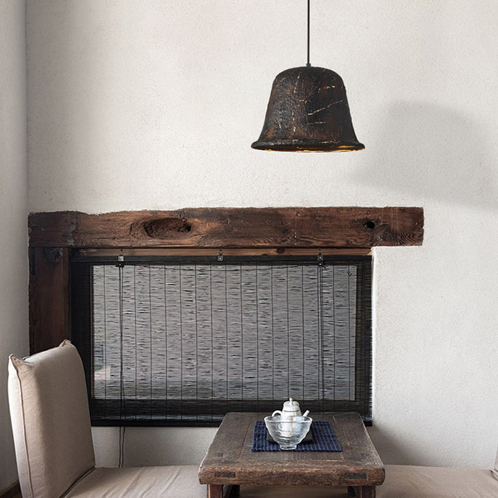 Contemporary Industrial Iron Hat Shape 1-Light Pendant Light For Dining Room