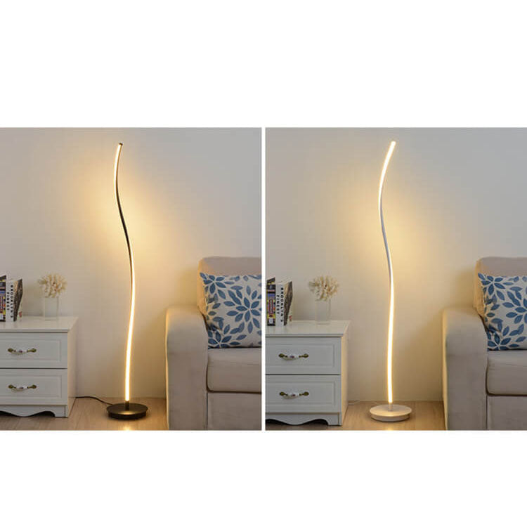 Nordic Minimalist Long Curve LED Standing Floor Lamp