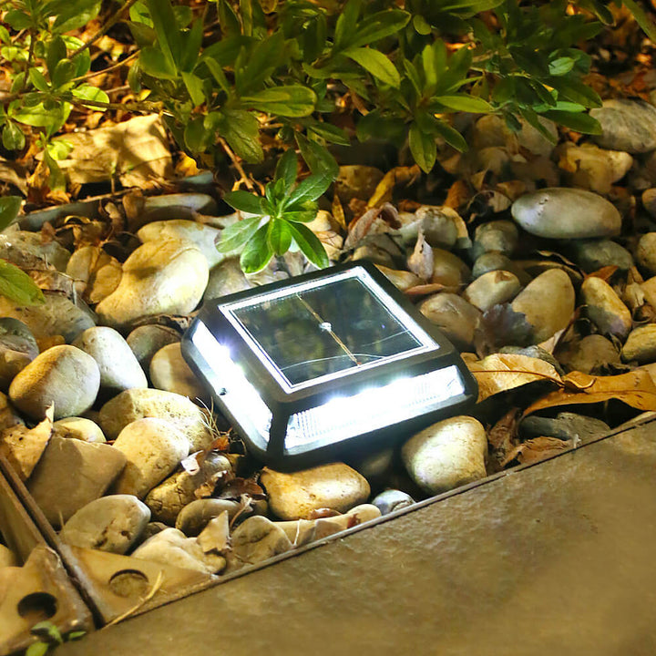 Luz de calle cuadrada moderna impermeable con LED solar para jardín exterior y balcón 