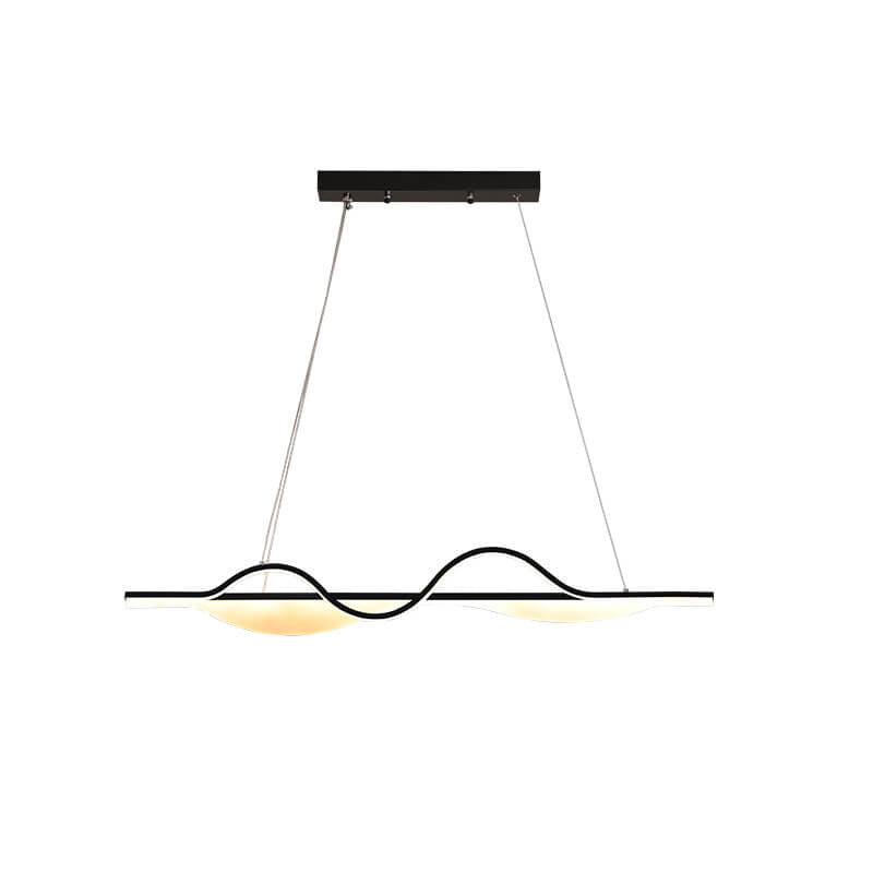 Nordic Minimalist Curved Line Long Island Light LED Chandelier