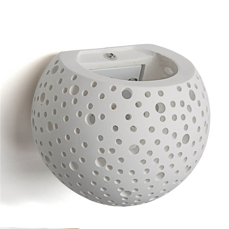 Lámpara de Aplique de Pared de 1 Luz de Yeso Hueco Minimalista Moderno 