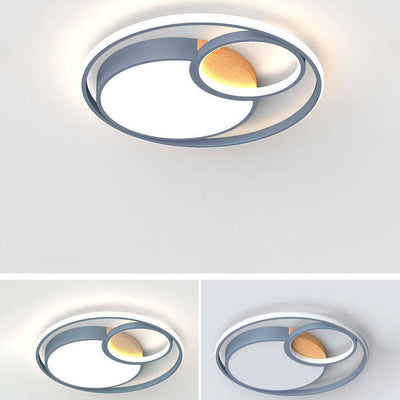 Nordic Creative Color Mix Circles LED Deckeneinbauleuchte 