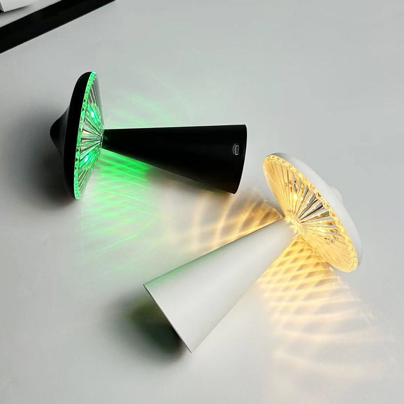 Lampe de Table LED Ambiante OVNI Champignon Créatif Moderne 
