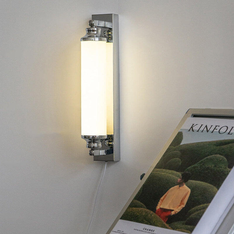 مصباح حائط بتصميم أسطواني طويل صناعي عتيق مع إضاءة LED 