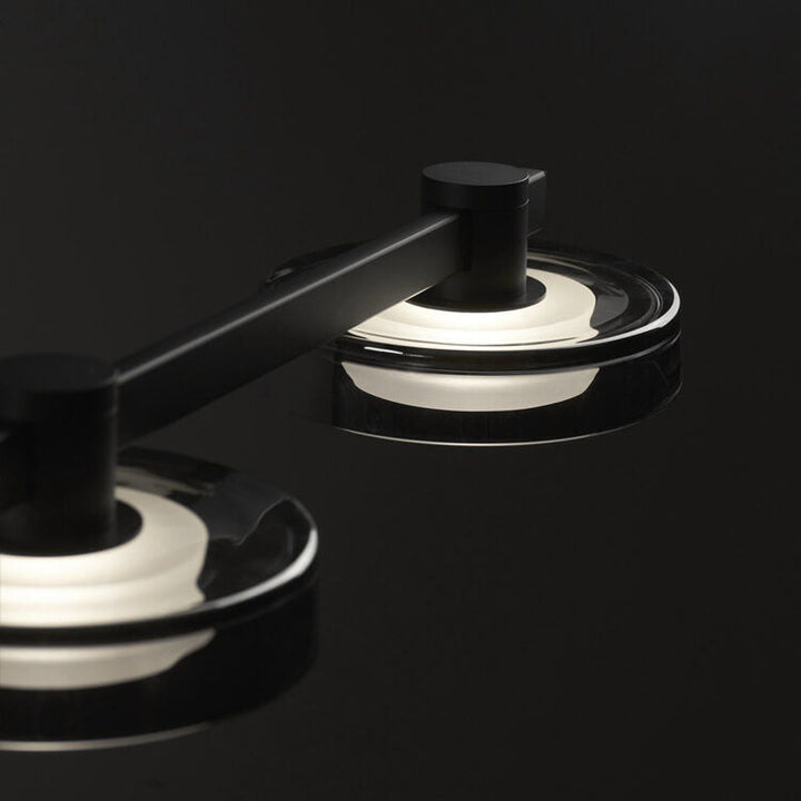 Nordic Minimalist Solid Color Black Stainless Steel Acrylic Glass LED Island Light Chandelier