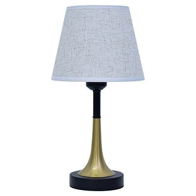 Lampe de table LED avec télécommande USB en tissu métallique rétro européen 