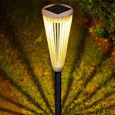 Solar Outdoor Hollow Umbrella Design LED Waterproof Garden Lawn Ground Insert Landscape Light