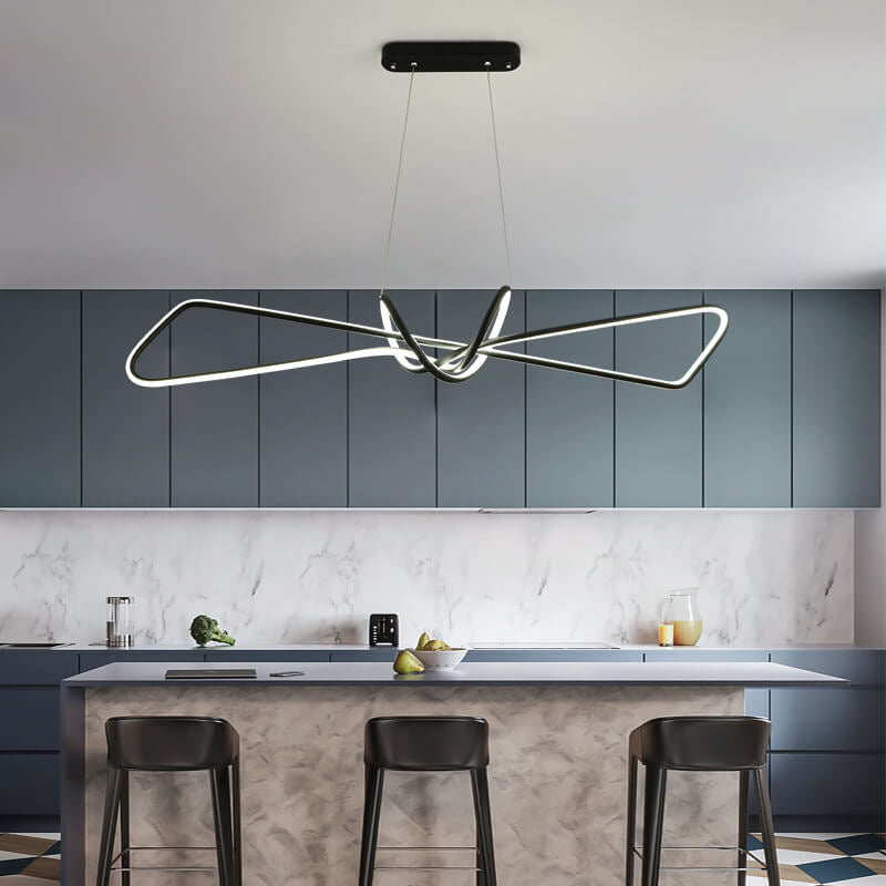 Creative Light Luxury Bow Design LED-Kronleuchter 