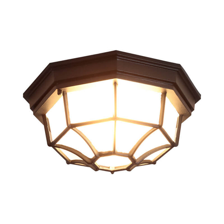 Vintage Industrielle Aluminium Symmetrisches Design 1-Licht Deckenleuchte 