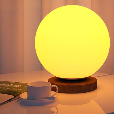 Creative RGB Round Geometry Smart LED Night Light Table Lamp