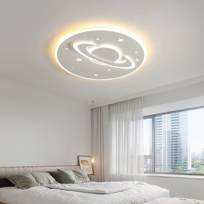 Creative Cartoon Planet Star LED Round Flush Mount Ceiling Light