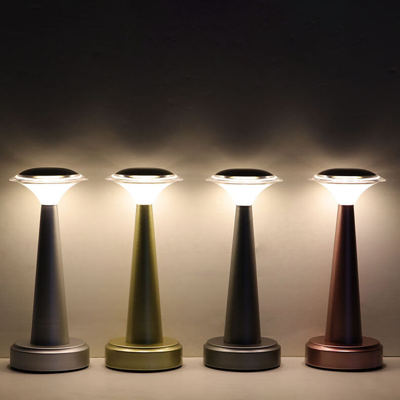 Lampe de table moderne à LED en acrylique et fer 