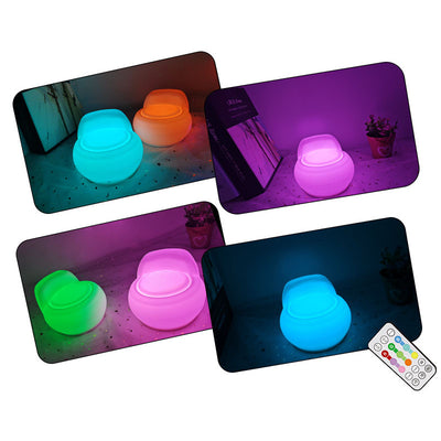 Lámpara de Mesa LED de Noche con Forma de Sofá de Silicona Creativa 