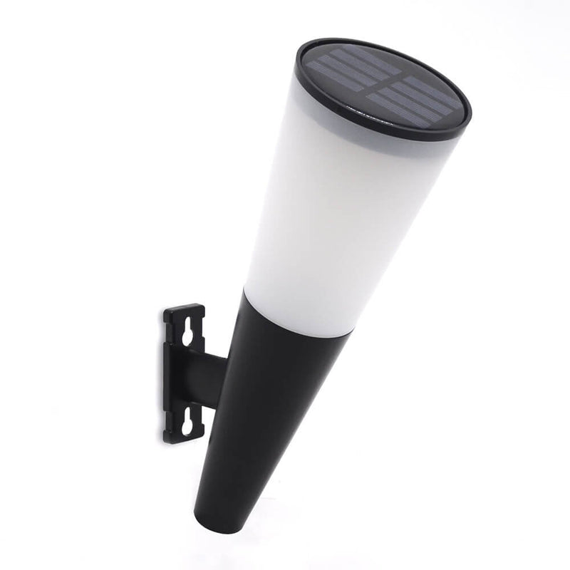 Lampe solaire étanche en forme de corne, design LED, décoration extérieure, applique murale 