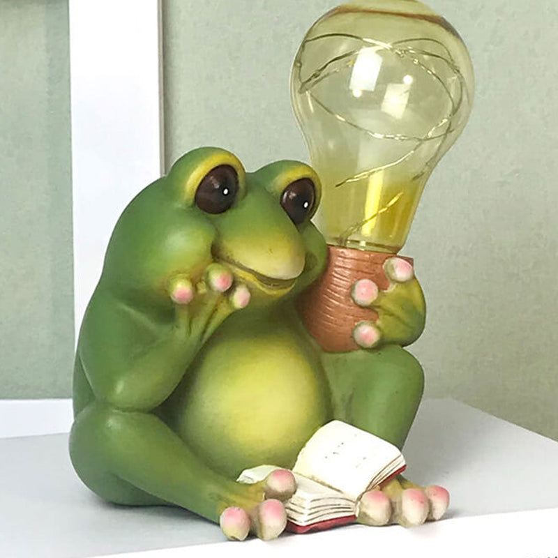 Solar Creative Cartoon Frog Design LED Outdoor Decorative Light